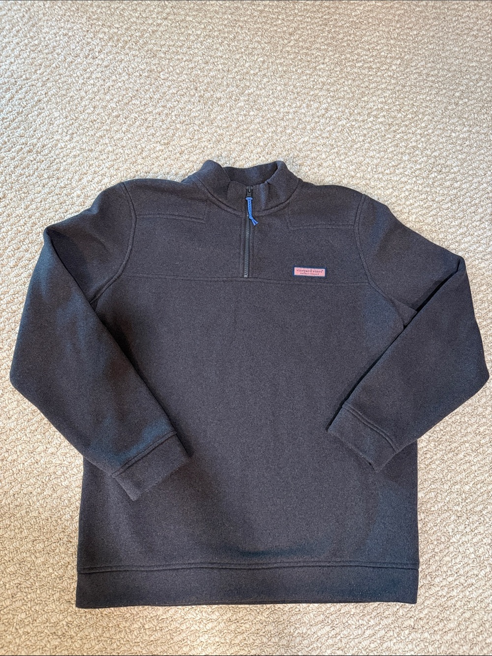 Vineyard Vines Black Half-Zip Pullover Sweater